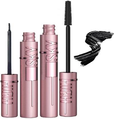 Neycare Liquid Eyeliner & Curling Mascara With Smart Curl Brush Waterproof & Smudge Proof
