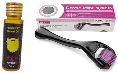 forrest Beard Oil and Derma Roller 0.5(MM)