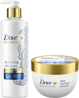 DOVE Beautiful Curls Shampoo 380ml + Hair Mask 300ml