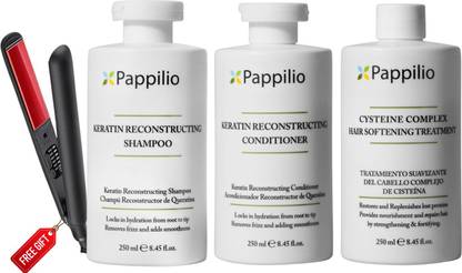 Pappilio Shampoo,Conditioner,Cysteine Treatment|FREE Hair Straightener WORTH ₹5250