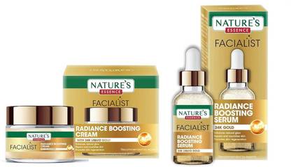 Nature's Essence Facialist Radiance Boosting Cream 45gm + Radiance Boosting Serum 30ml with 24K Liquid Gold