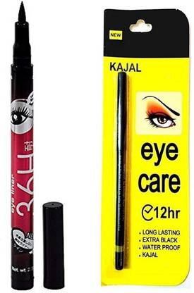 huemic Beauty Kajal & 36H Waterproof Liquid Eyeliner