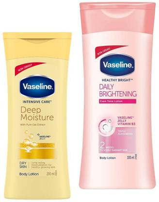 Vaseline Healthy Bright Cream 100 ML. & Deep Moisture cream 100 Ml