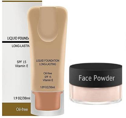 Latixmat FOUNDATION AND COMPACT LOOSE POWDER VITAMIN E ENRICHED MATTE FINISH