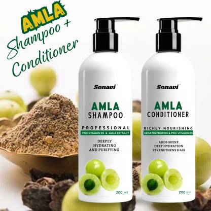 Sonavi Hair Care For Dry Scalp & Curly Hair - Shampoo, Conditioner