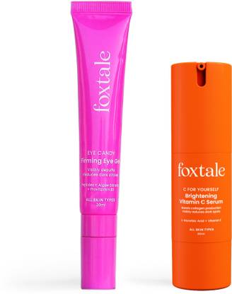 Foxtale De-Pigmentation Skin Care Kit Combo | C For Yourself Vitamin C Serum 30ml + Eye Gel 20ml