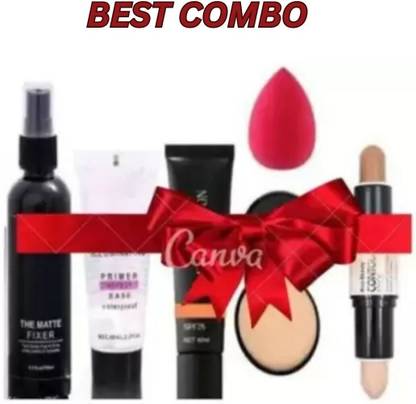 lately BEST COMBO OF FIXER PRIMER COMPACT FOUNDATION CONTOUR STICK & PUFF