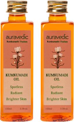 AURAVEDIC Kumkumadi thailam 200 ml Face oil for Glowing Skin (pack 2)