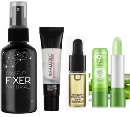 lately MAKEUP COMBO OF FIXER PRIMER SERUM & LIPSTICK