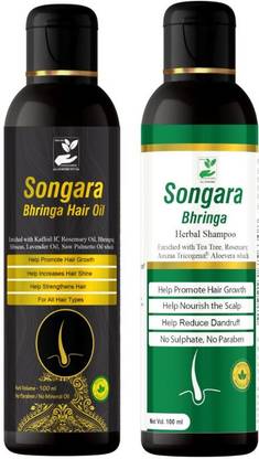 Songara Bhringa Oil and Shampoo Combo Promote Hair Growth