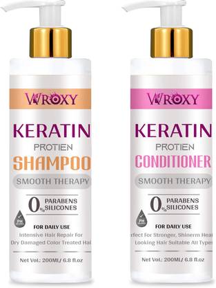 Wroxy Keratin Shampoo and Keratin Conditioner Smooth Therapy