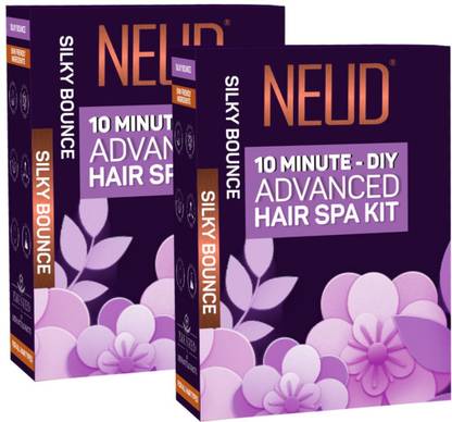 NEUD 4-Step DIY Advanced Hair Spa Kit for Salon-Like Silky Bounce at Home - 1 Pack (40g)