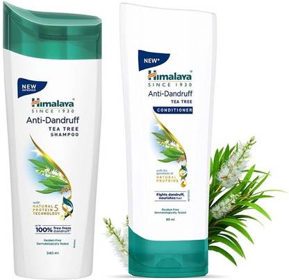 HIMALAYA Anti-Dandruff Tea Tree Shampoo 340ml with Conditioner 80ml