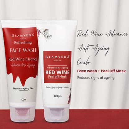 GLAMVEDA Red Wine Advance Anti Ageing Combo