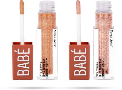 Seven Seas Babe Glittery Lip Gloss Long Lasting Water & Smudge Proof For Moisturizing Lips