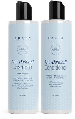 ARATA Dandruff Detox Duo|Anti-Dandruff Shampoo & Conditioner|Normal-Oily Hair