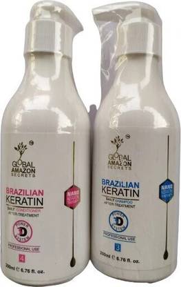 Global Amazon Secrets Brazilian Keratin Shampoo and Conditioner Set For Men and Women 250ml Each