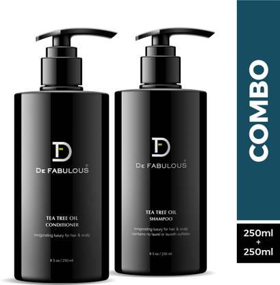 DE FABULOUS Tea Tree Oil Shampoo & Conditioner Combo