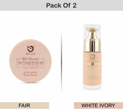 MATTLOOK CC Stay Matte Powder Compact+Undercover Oil control full coverage Foundation