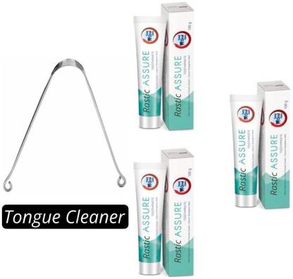 Rastic Assure Tongue Cleaner With Dent Neem Paste