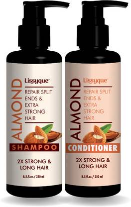 Lissyque Almond Shampoo + Conditioner For Split Ends & Strong Hair