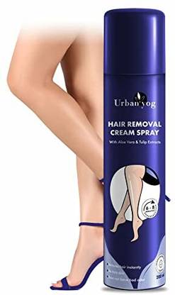 URBANYOG Hair Removal Cream Spray For Women (Pack Of 3) - Painless Body Hair Removal Spray