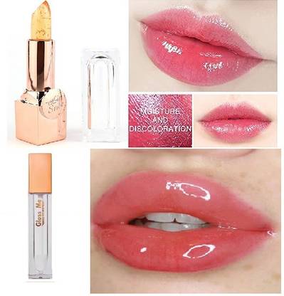 GFSU Color Change gel Lipstick AND LIPO SHINE LIP GLOSS