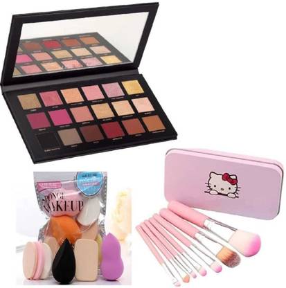mkldsrh rose gold eyeshadow with make up sponges with make up brushes for face make up kit