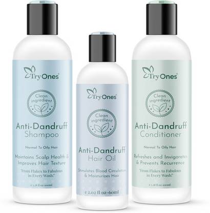 Tryones Anti-Dandruff Hair Care Set: Luxurious Solutions for Beautiful, Flake-Free