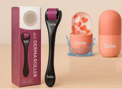 Zailie Derma Roller For Hair Growth, & Ice roller For Face