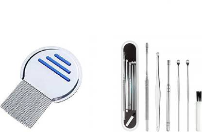 Lusty soul Stainless Steel Lice Comb & Cleaner Reusable Removal Kit
