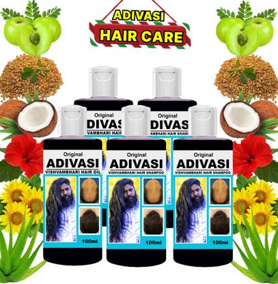 Vishvambhari Herbal Hair Care Oil for Hair Regrowth & Shampoo for Hair fall Control