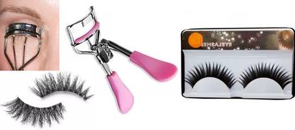 Sheny Eyelash Curler, Waterproof Eyelash Glue and False Eyelashes (Pack of 2) for Women (3 Items in the set)