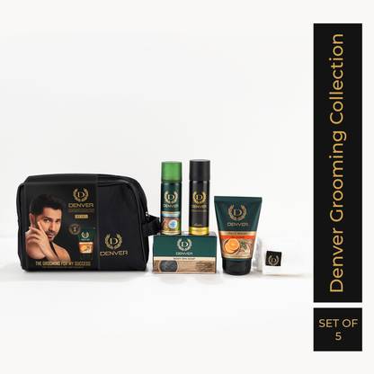 DENVER Men’s Travel Grooming Kit- Nano Deo, Facewash,Body Spa Soap,Shaving Foam,Towel  (5 Items in the set)