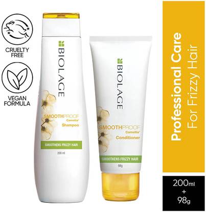 BIOLAGE Smoothproof Shampoo and Conditioner Combo, 72HR Frizz Control