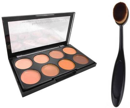 RTB 8 Shades Contour, Concealer and Highlighter 3in1 with Contour Brush