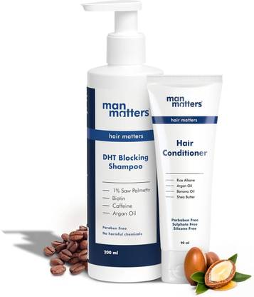 Man Matters Anti Hair Fall Shampoo 200ml | Hair Conditioner 90ml | For Improved Hair Health
