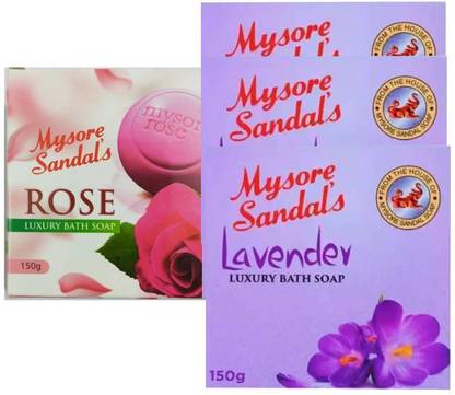 Mysore Sandal Rose and Lavender Soap 150g Each Pack