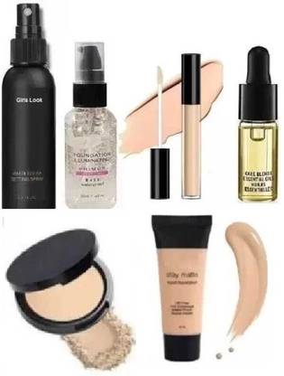 POMORA Concealer, Primer, Fixer, Foundation, Compact, Face Serum