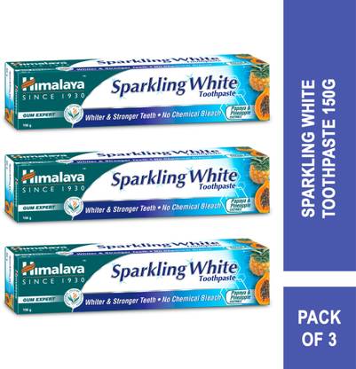 HIMALAYA SPARKLING WHITE TOOTHPASTE 150G INDIA (PO3) Toothpaste