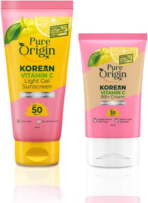 Pure Origin Vitamin C Gel Sunscreen (50g) & BB+ Cream (50g)