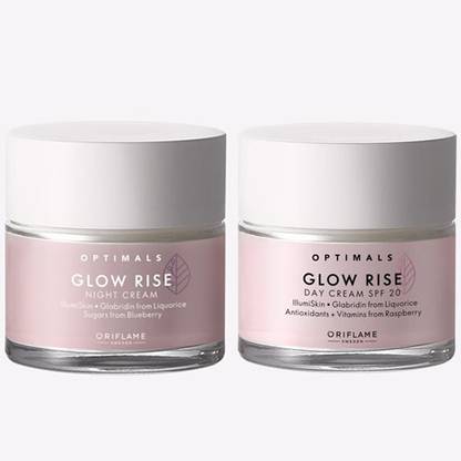 Oriflame Glow Rise Day Cream SPF 20 50 ml with Glow Rise Night Cream 50 ml