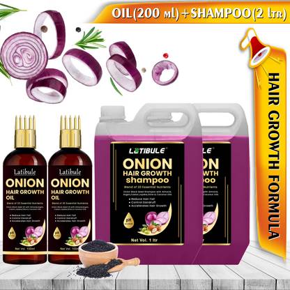 Latibule Onion oil And Shampoo ,capable of activating certain scalp Hair Care