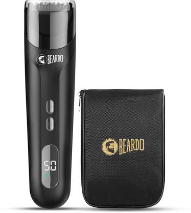 BEARDO Ninja X Trimmer & Travel Pouch | Beard Trim With Vacuum Suction Mode | Shaver