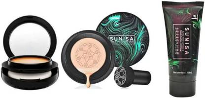 SUBHMUN Face Makeup Compact Powder & Korean Mushroom Head CC Foundation