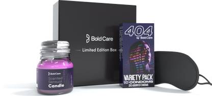 Bold Care 404 Variety Pack Condom With |Scented candles|Blindfolds