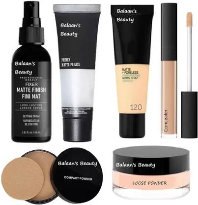 balaan's beauty bazar Face makeup combo kit of 6 unique beauty products for makeup (6 Items in the set)  (6 Items in the set)