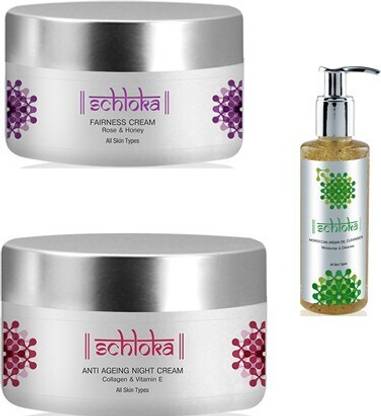MODICARE SCHLOKA anti ageing cream 1+fairness cream1+moroccan argan