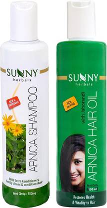 Sunny Herbals Shampoo-150Ml and Arnica Hair Oil (With Jaborandi)-150Ml