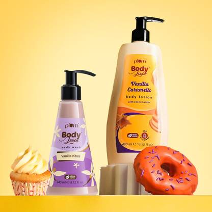 Plum BodyLovin' Vanilla Caramello Body Lotion & Vanilla Vibes Body Wash